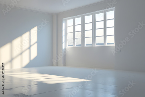 empty room with window realistic window and tree branch shadow with light blur on transparent background,Summer sunlight and shadow overlay effect
