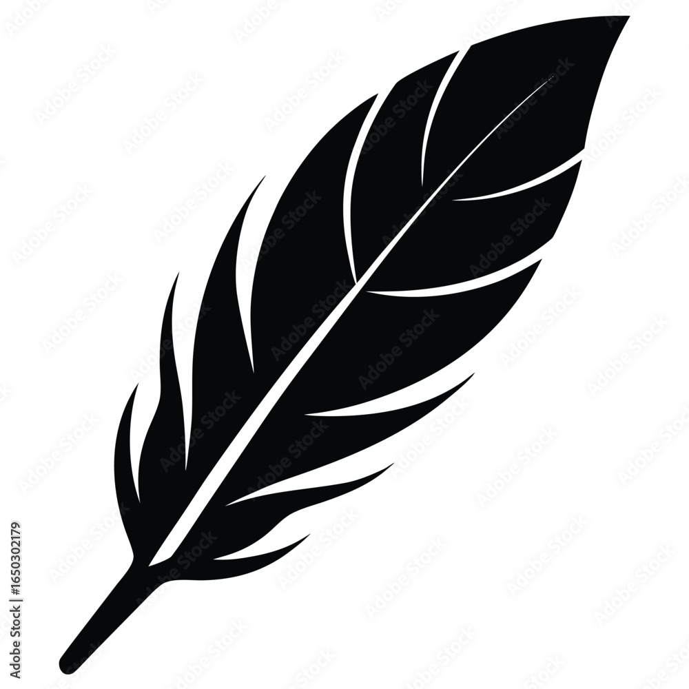 Obraz premium carnival feather vector icon