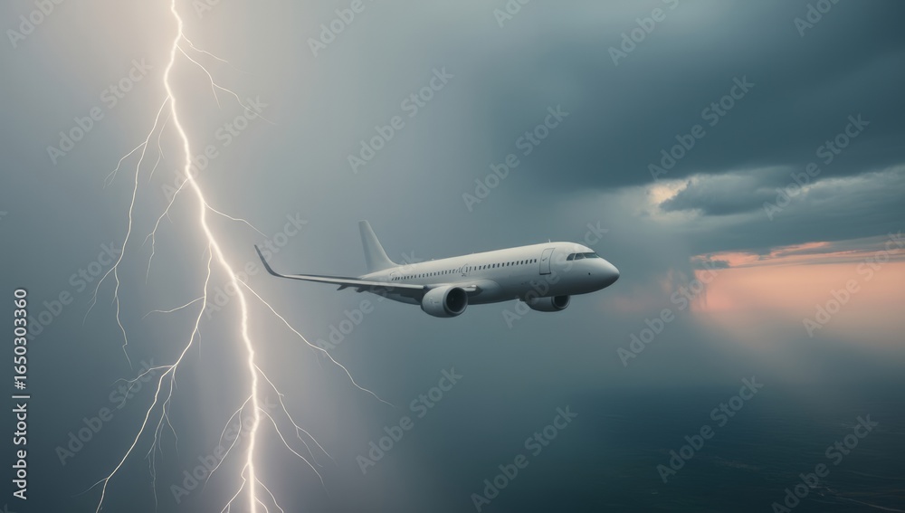 Fototapeta premium Flights under the Thunder