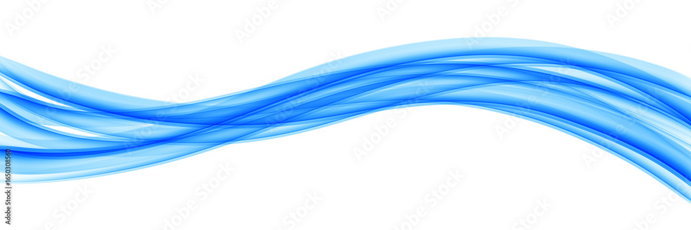 Fototapeta premium Vibrant Blue Wave Flow for Digital Art