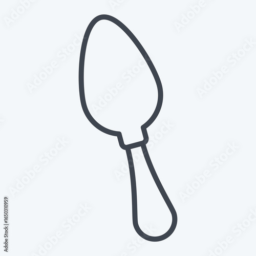 Icon Spoon. related to Kitchen Utensils symbol. line style. design editable
