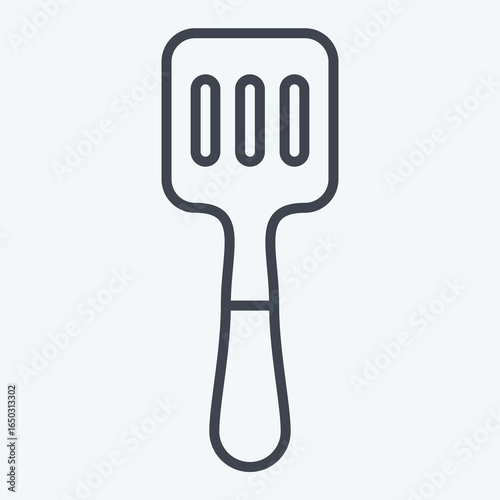 Icon Spatula. related to Kitchen Utensils symbol. line style. design editable