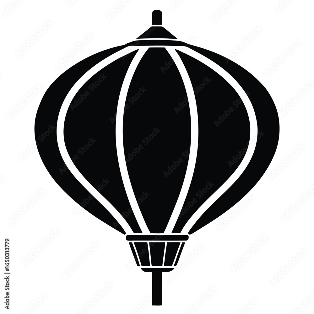 Obraz premium lantern festival balloon vector icon