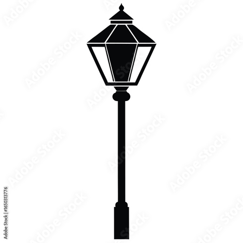 lantern pole vector icon