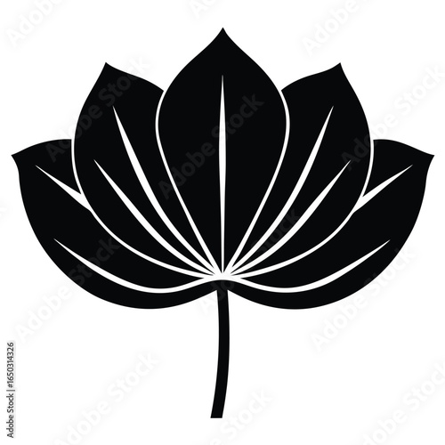 lotus leaf vector icon