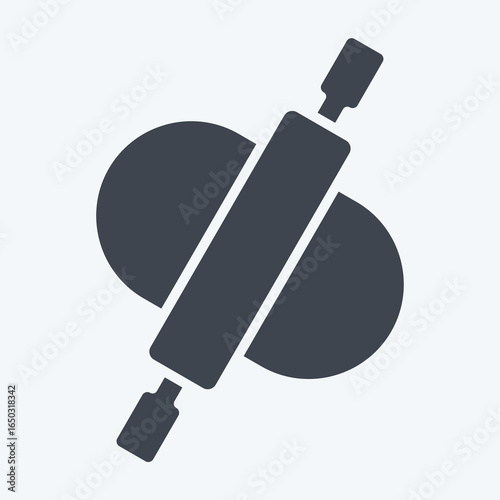 Icon Rolling Pin. related to Kitchen Utensils symbol. glyph style. design editable