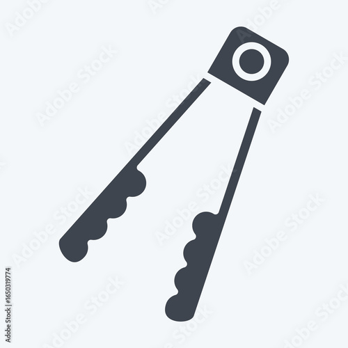 Icon Tongs. related to Kitchen Utensils symbol. glyph style. design editable