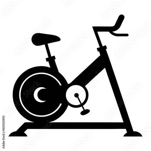 Elliptical trainer silhouette vector illustration
