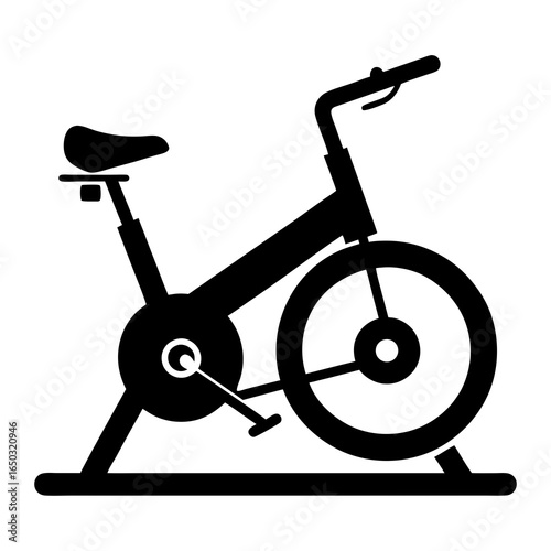 Elliptical trainer silhouette vector illustration