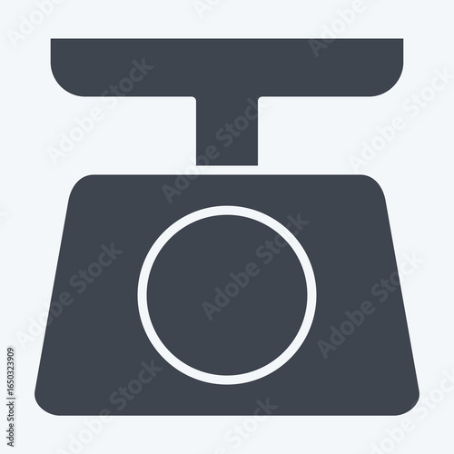 Icon Food Scale. related to Kitchen Utensils symbol. glyph style. design editable