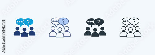 Question Multiple Style Icon Collection