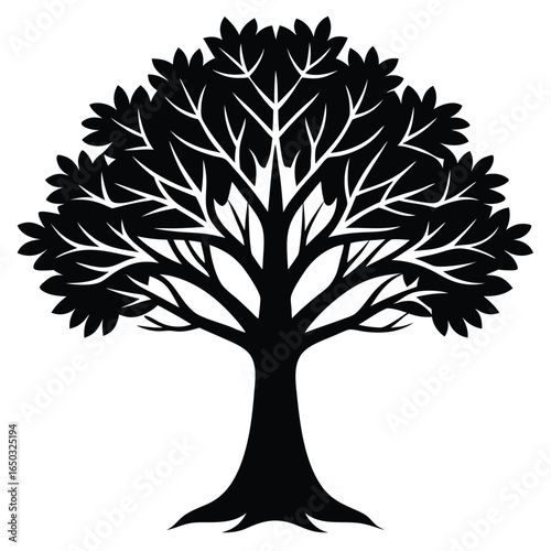 tamarisk tree vector icon
