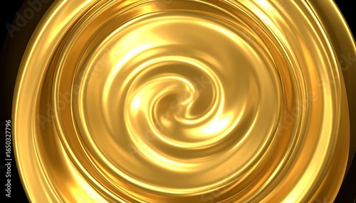 Golden swirling vortex