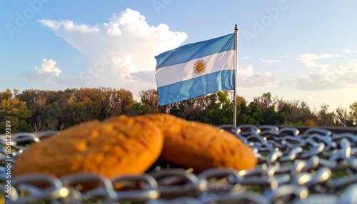 Biscuits, Flag, and Sky