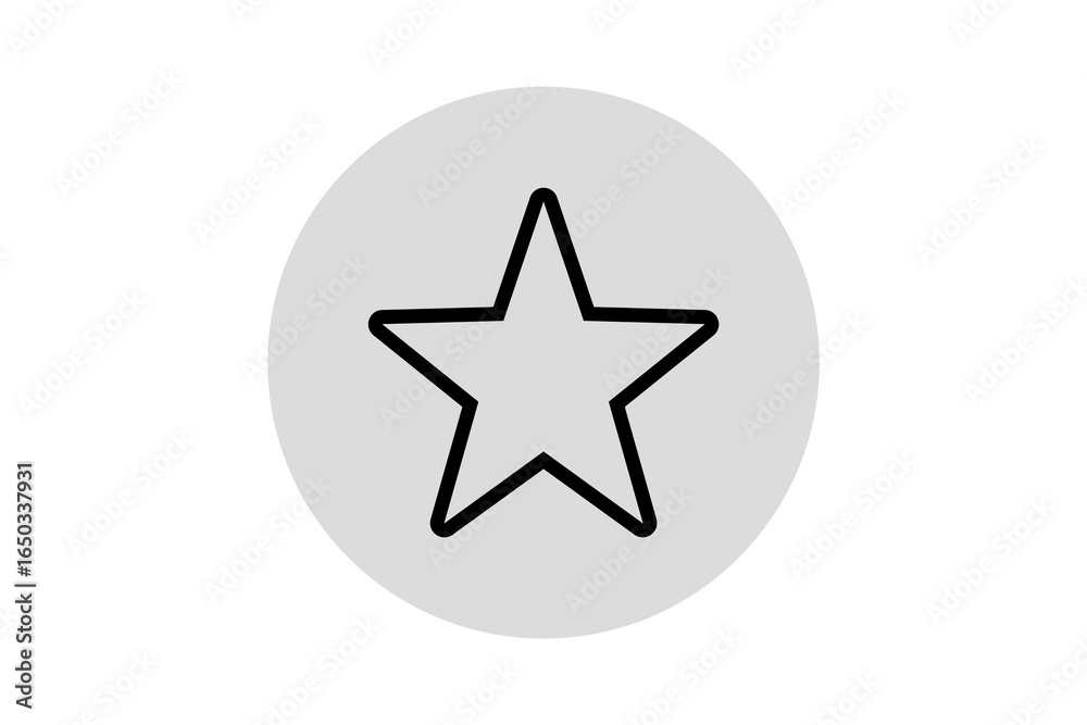 gray circle with white star outline, favorite icon design for business, rating symbol graphic, star bookmark illustration, stock image for ui design, favorite symbol vector, highlight sign for website gray circle with white star outline, favorite icon design for business, rating symbol graphic, star bookmark illustration, stock image for ui design, favorite symbol vector, highlight sign for website