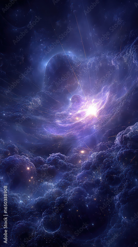 Fototapeta premium dark blue sky