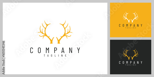 WildCrown – Elegant Deer Antlers Emblem Inspired by Nature and Adventure
