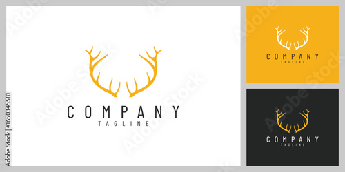 WildCrown – Elegant Deer Antlers Emblem Inspired by Nature and Adventure
