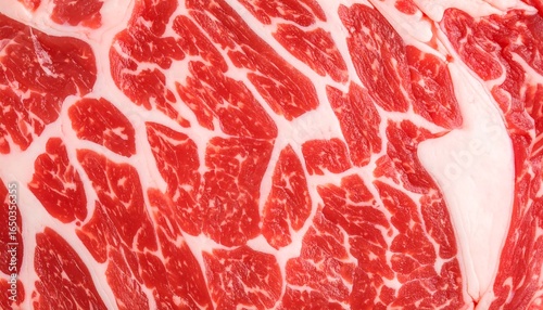 Close-up of raw beef texture
