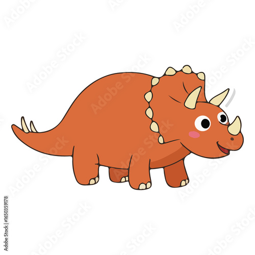 Cute and Adorable Cartoon Dinosaur Icon and Sticker, Cute dinosaur design, Prehistoric dinosaur