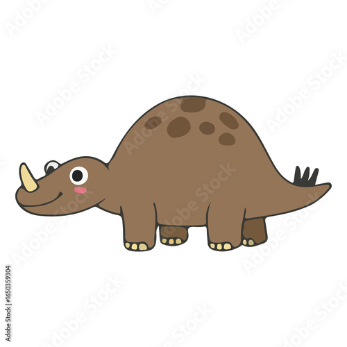 Cute and Adorable Cartoon Dinosaur Icon and Sticker, Cute dinosaur design, Prehistoric dinosaur