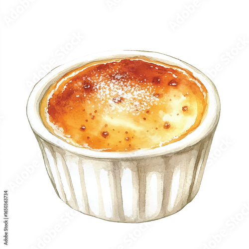 a cute Crme brle with caramelized sugar