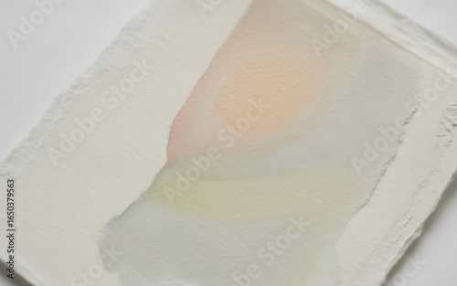 Soft Watercolor Wash on Textured Paper image