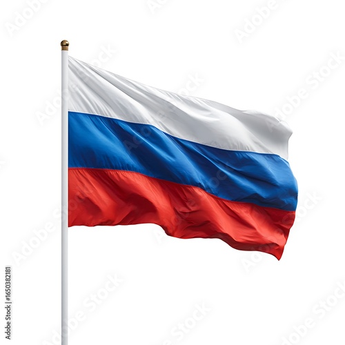 Free Download Russian flag waving isolated on white background - GFXLoad