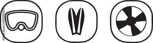 Summer Activities Icons