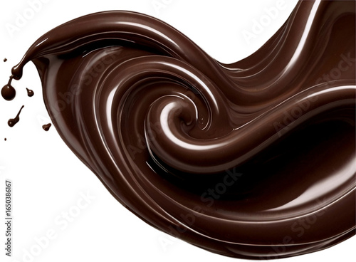 Wallpaper Mural chocolate on white background, dark chocolate background Torontodigital.ca