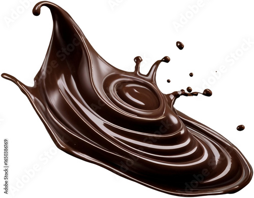 Wallpaper Mural milk chocolate splash, chocolate splash isolated Torontodigital.ca