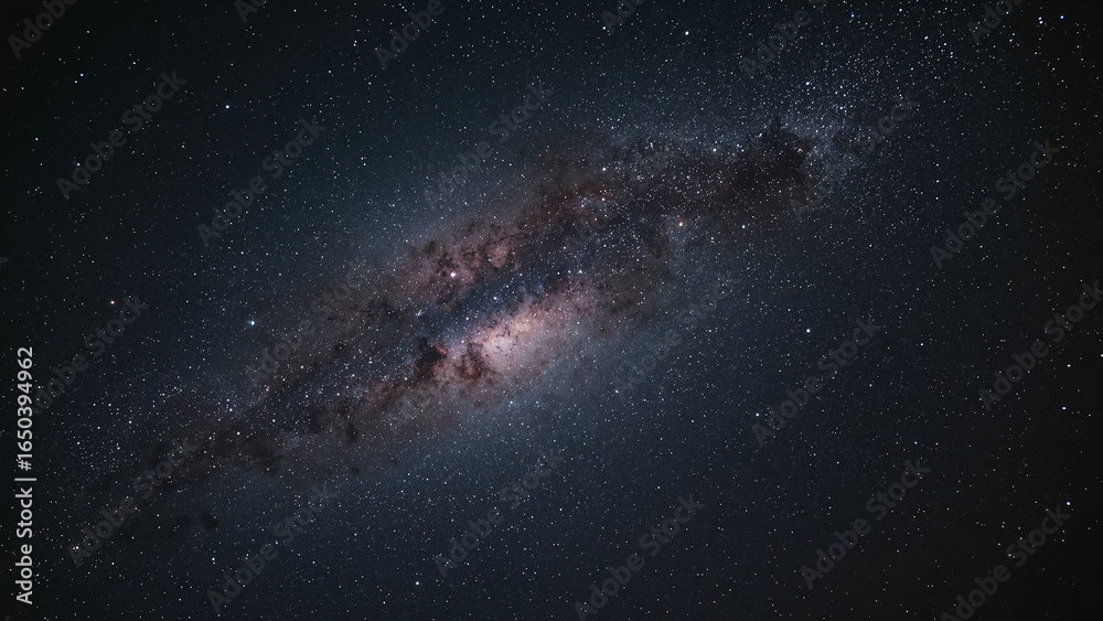 Fototapeta premium Tarantula nebula in shades of deep pink and purple.