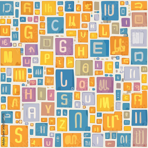 Striking text-based vector backdrop for bold statements