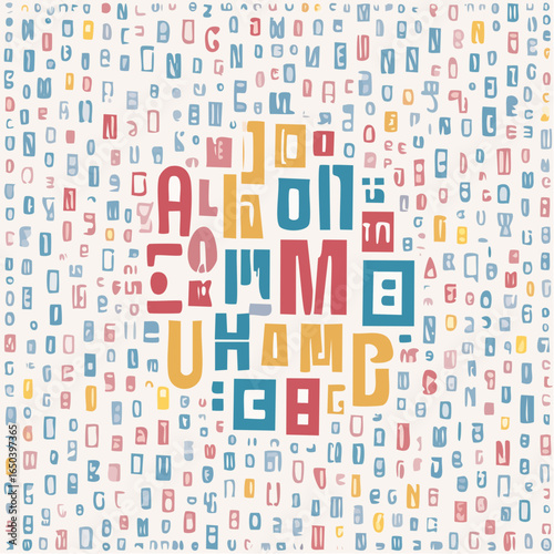 Striking text-based vector backdrop for bold statements
