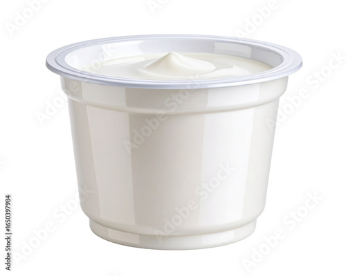 yogurt isolated on white background