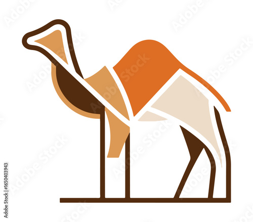 Camel illustration design graphic art