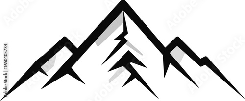 Mountain range graphic illustration