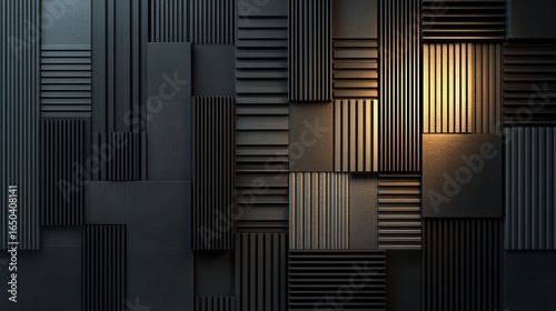 Abstract soundproof wall design