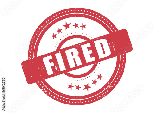 Fired Rubber Stamp Seal with a Dotted Circle
