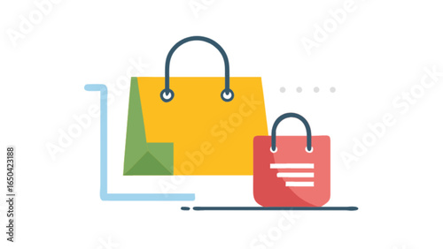 Shopping bags retail purchase commerce sale store market consumerism trolley cart merchandise buy shop online 100