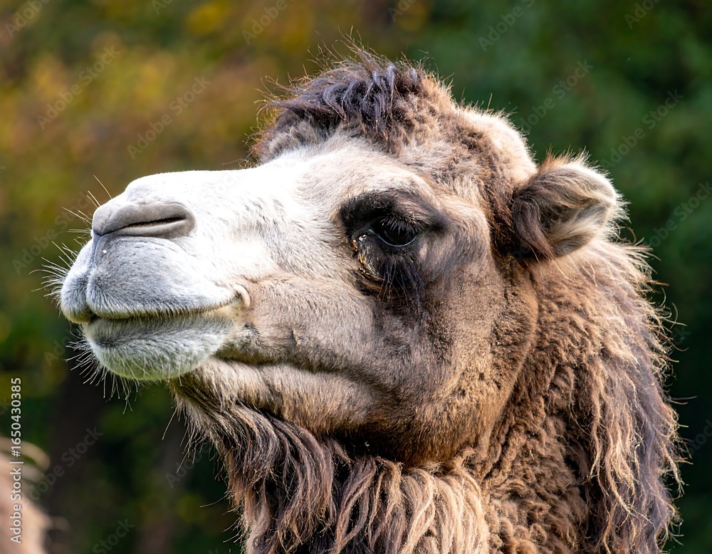 Obraz premium Close-up of a camel's head