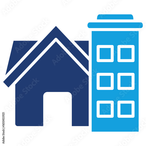 Property Flat Blue Icon