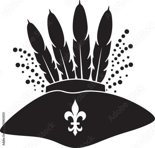 "Shadow Masquerade: Tribal Mask Silhouettes" vector bundle