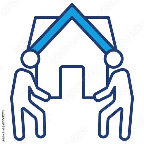 Moving Blue Icon
