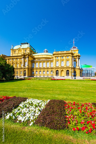 Wallpaper Mural Neo-Baroque palace of Croatian national theater in Zagreb, Croatia Torontodigital.ca