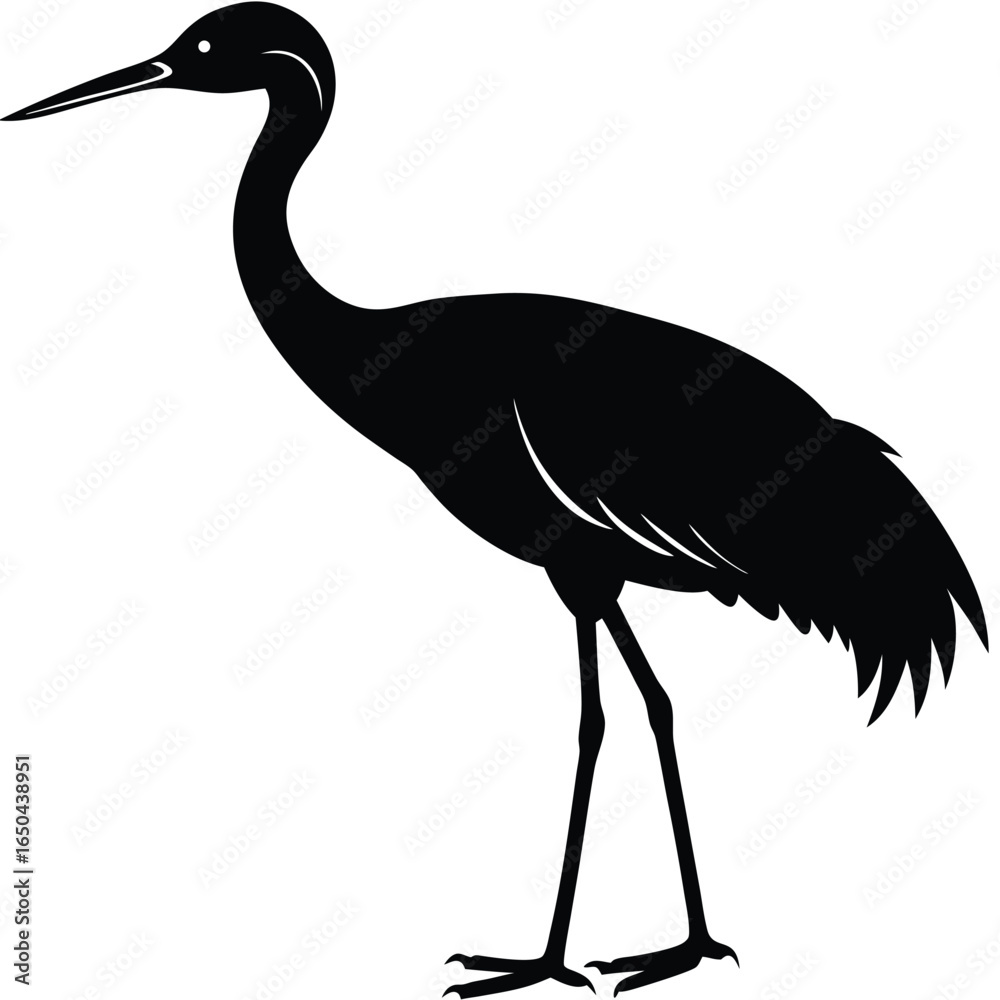 Obraz premium Crane Silhouette