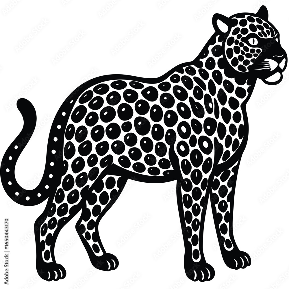 Fototapeta premium Jaguar Silhouette