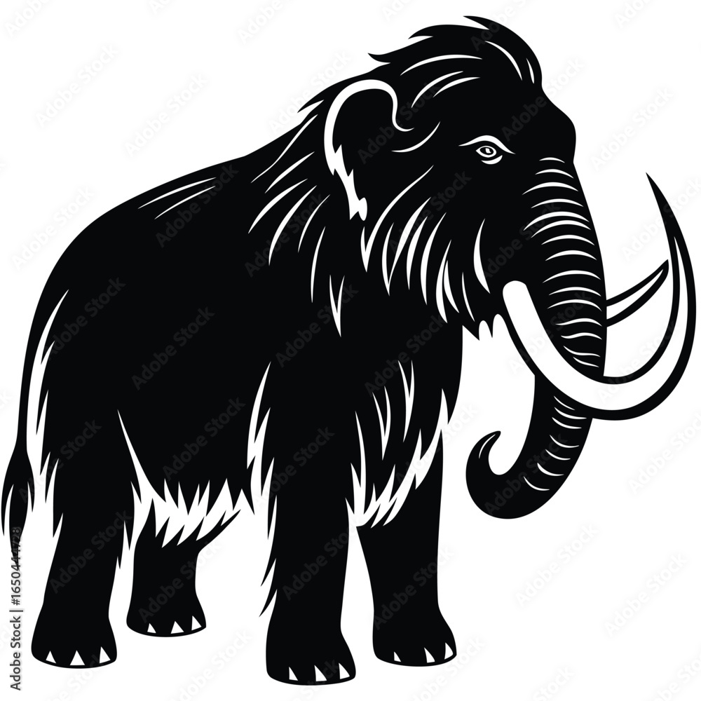 Obraz premium Mammoth Silhouette