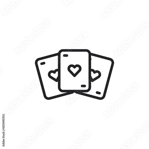 Set of blackjack solitaire card vector designs