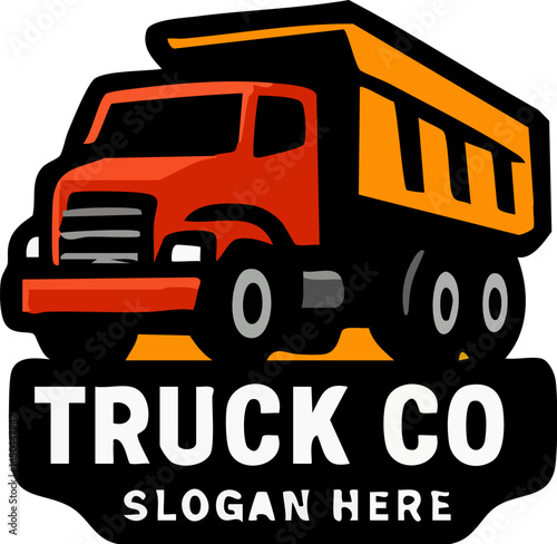Truck Company Logo with Slogan 4.